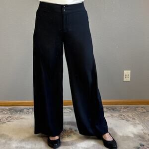 Babette Black Crepe Barrel Lantern Balloon Wide Leg Pants Size S Lagenlook